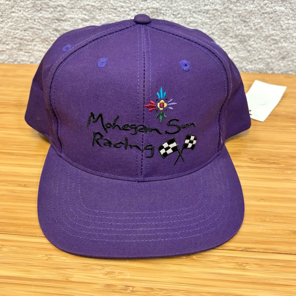 Mohegan Sun Casino Racing Connecticut Vintage Purple Adjustable Strap Hat Cap